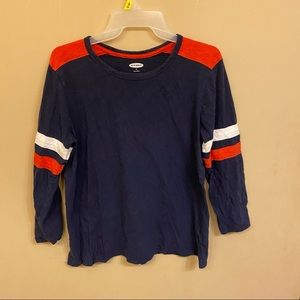 Old Navy Women’s navy three quarter sleeve shirt